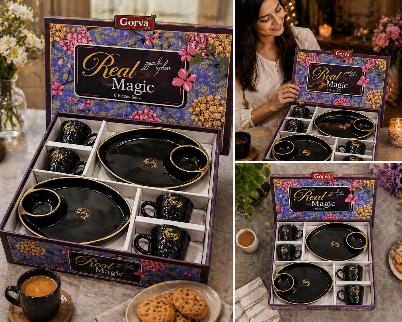 6 Pcs Real Magic Tea Set