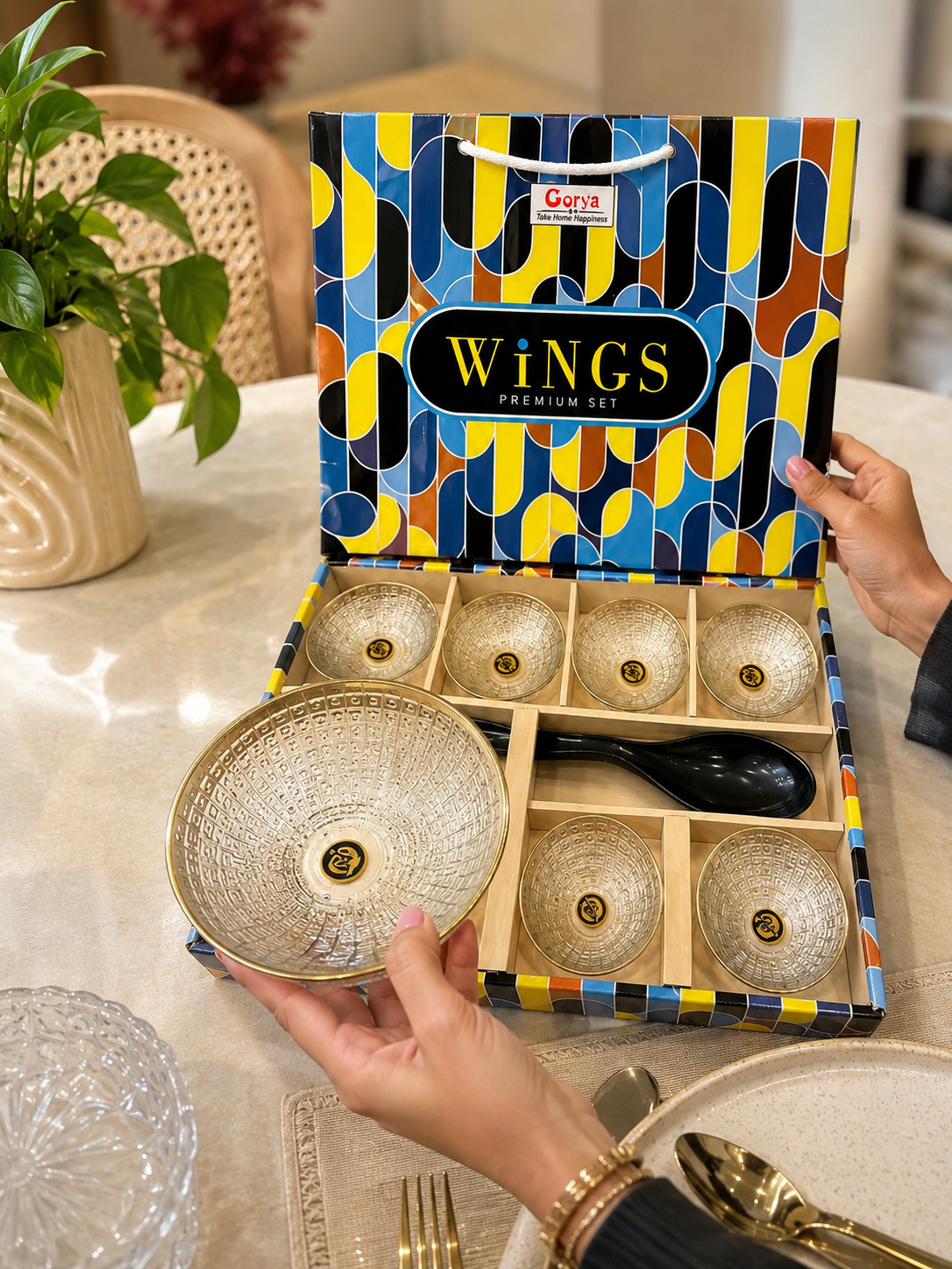8 Pcs Wings Pudding Set – Elegant Dessert Serving for Every Occasion