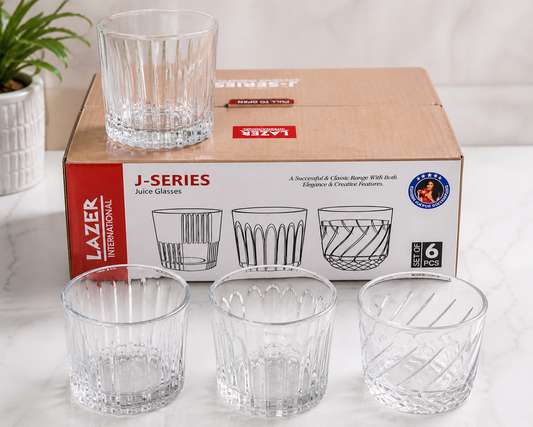 6 Pcs Drinking Glasses – Elegant Glassware for Every Home