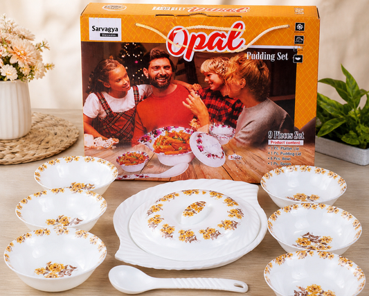 9 Pcs Opal Pudding Set – Serve Desserts in Style!
