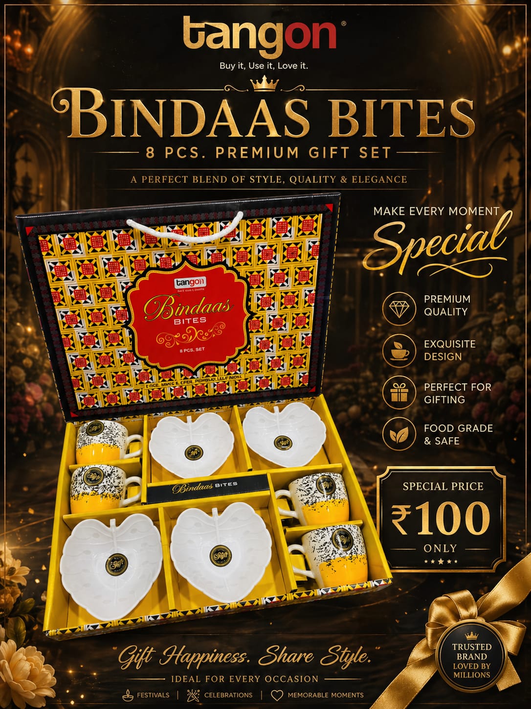 8 Pcs Premium Tea Set