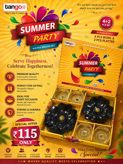 6 Pcs Snacks Set - Summer Party