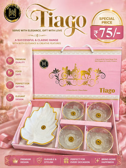 5 Pcs Tiago Bowl Set