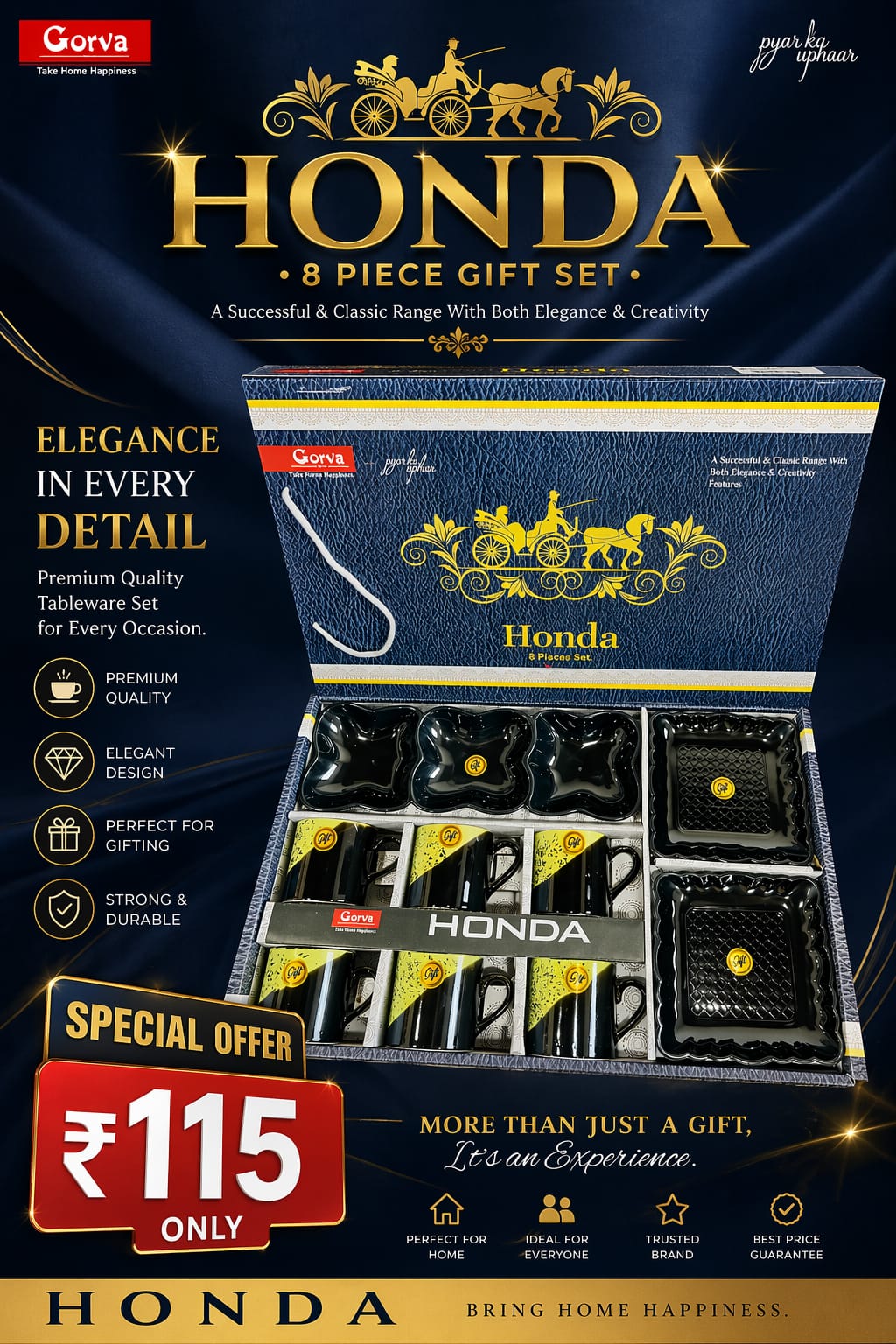 8 Pcs Honda Gift Set