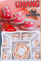 12 Pcs Premium Tea Set – 6 Cups & 6 Saucers | Perfect Gift for Tea Lovers