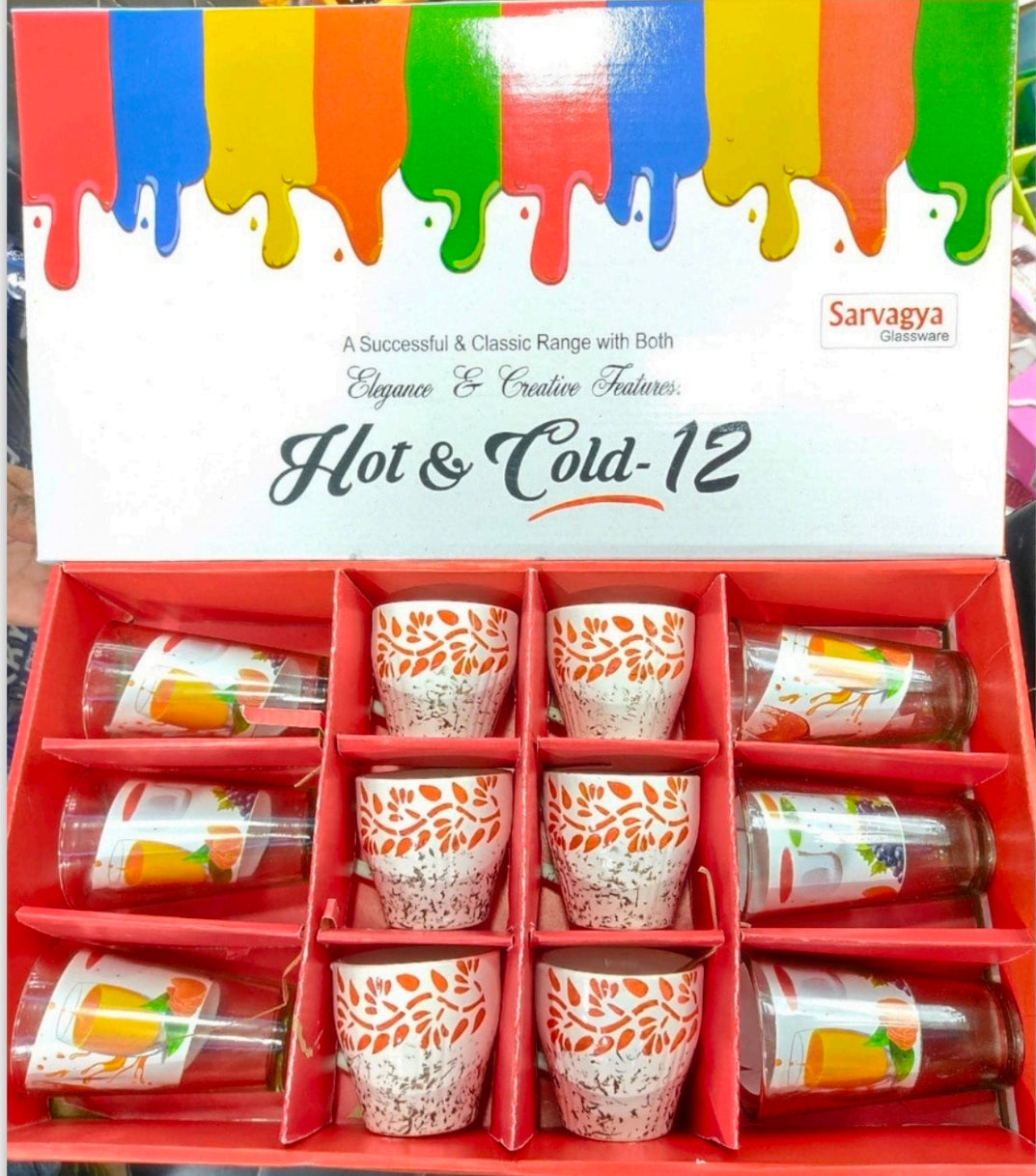 12 Pcs Hot & Cold Drinkware Set – Sip Every Mood, Every Season!