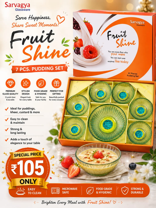 7 Pcs Fruit Shine Pudding Set