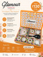 8 Pcs Glamour Pudding Set | 6 Small Bowls + 1 Serving Bowl & 1 Serving Spoon