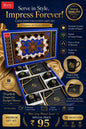 9 Pcs Impress Forever Snacks Set | 6 Ceramic Cups & 2 Platters