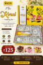 8 Pcs Koral Pudding Set | 6 Small Bowls, 1 Big Bowl & 1 Serving Spoon
