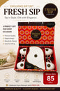 5 Pcs Fresh Sip Gift Set | 4 Ceramic Cups & 1 Premium Platter